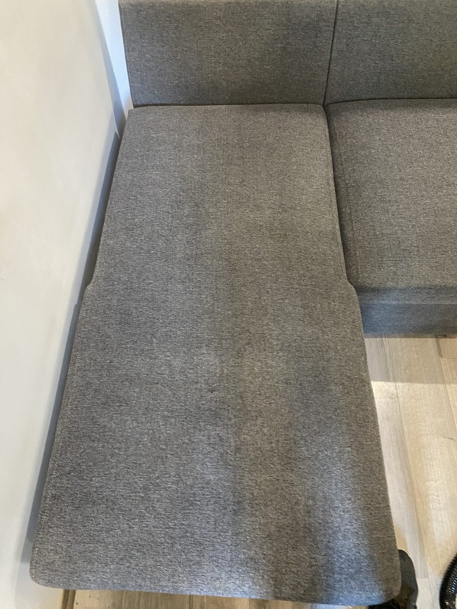 Narożnik po praniu — efekt Master Clean Łódź